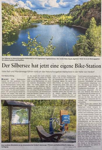 Der Silbersee hat jetzt eine eigene Bike-Station