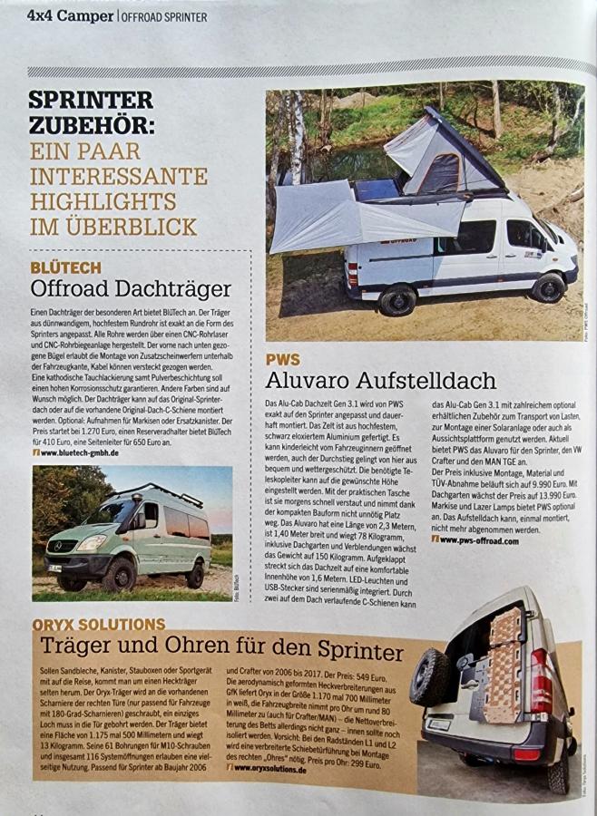 4x4 Camper ALUVARO - Das Dachzelt mit dem Durchstieg - Aufstelldach für Vanlife